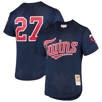 mens mitchell and ness david ortiz navy minnesota twins 200